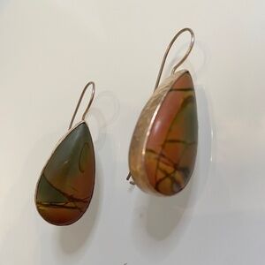 Jasper & Sterling Silver Earrings